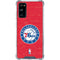 NBA Philadelphia 76ers Distressed Galaxy S20 FE Clear Case